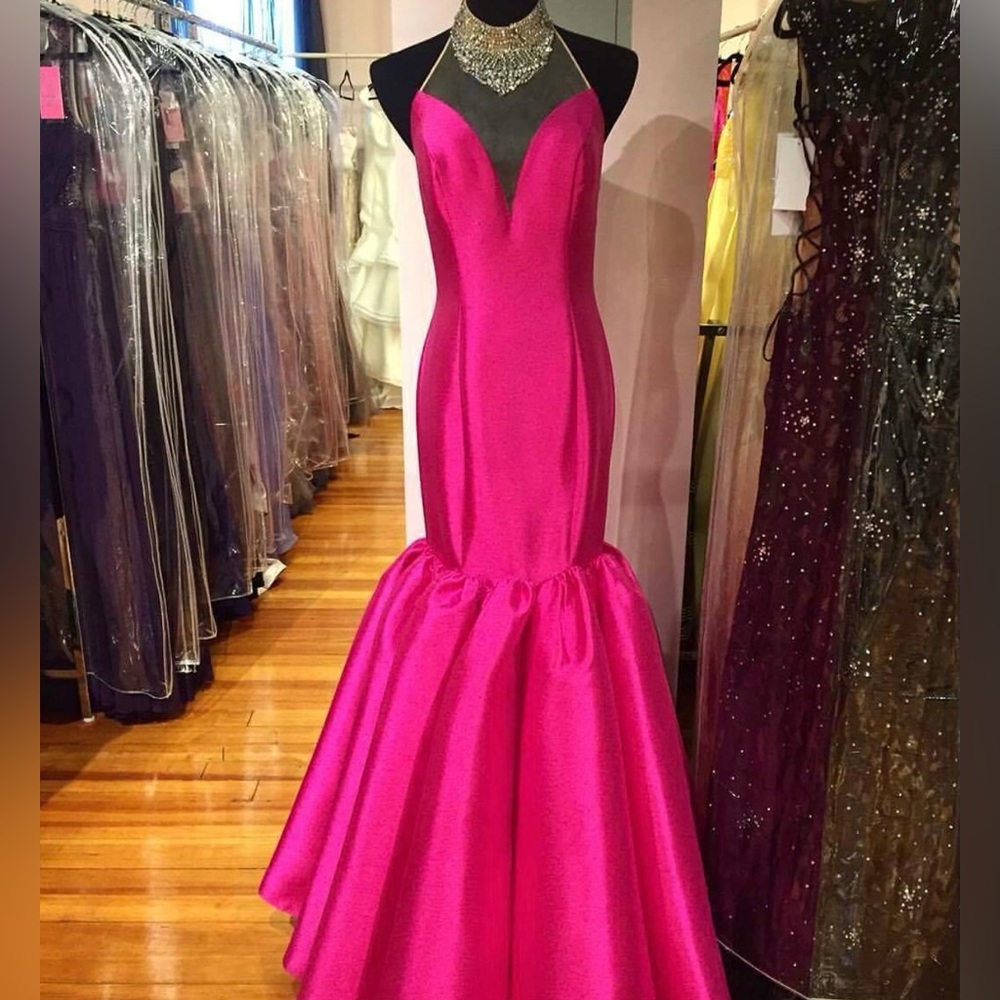 Jovani embellished mermaid prom dress
